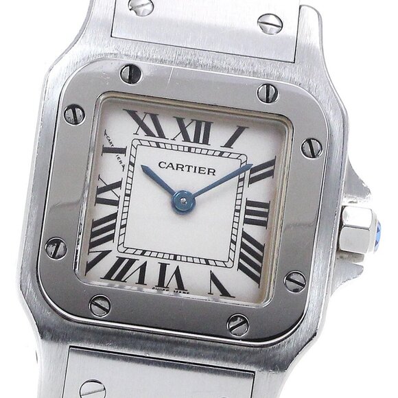 CARTIER Santos Galbee SM beige Dial Quartz Ladies Watch